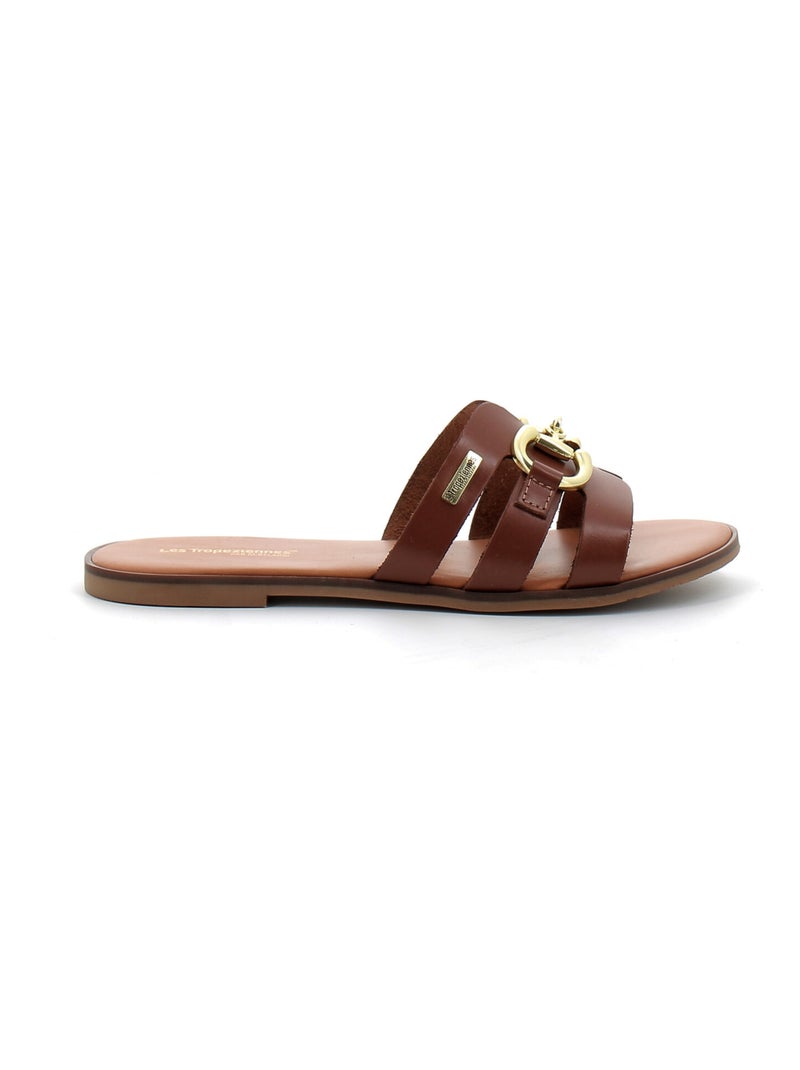 Sandales / Nue Pieds en Cuir les Tropeziennes Marron - Kiabi