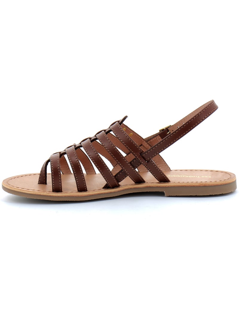 Sandales / Nue Pieds en Cuir les Tropeziennes Marron - Kiabi