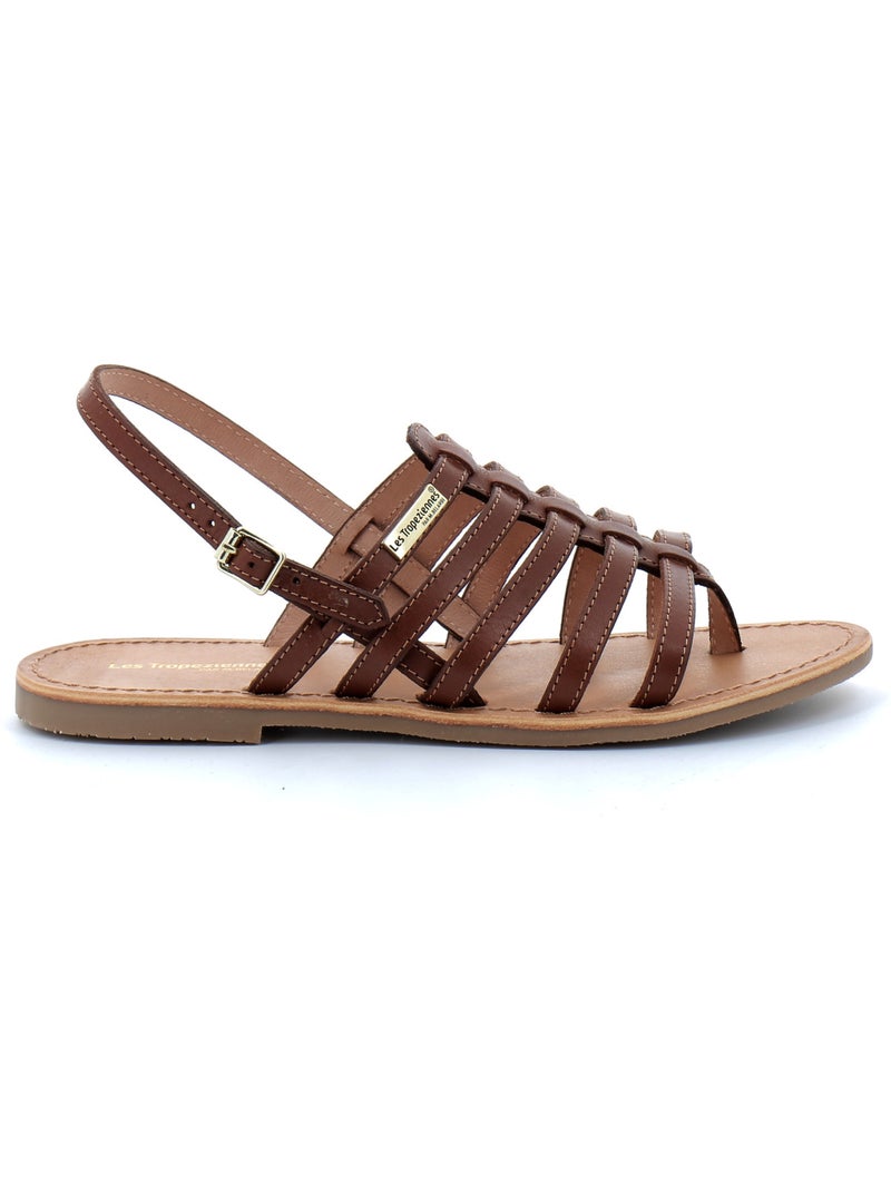 Sandales / Nue Pieds en Cuir les Tropeziennes Marron - Kiabi