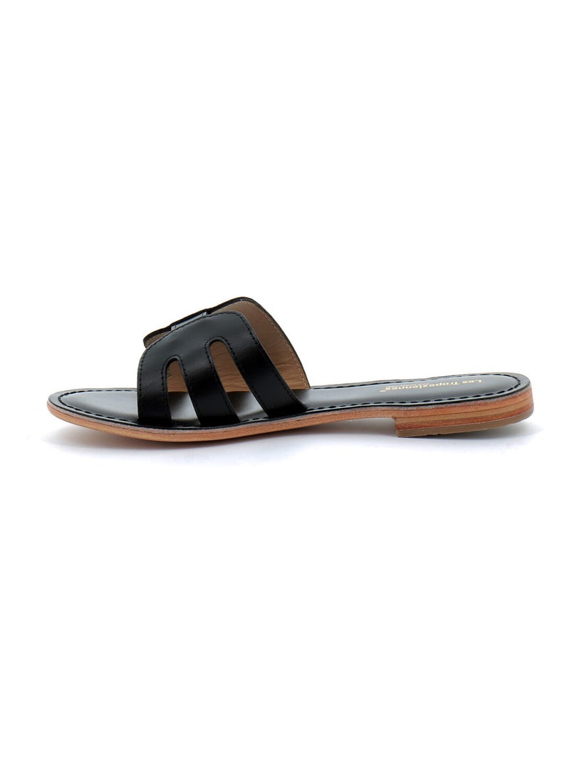 Sandales / Nue Pieds en Cuir les Tropeziennes Noir - Kiabi