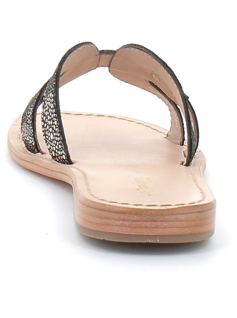 Sandales / Nue Pieds en Cuir les Tropeziennes Noir - Kiabi