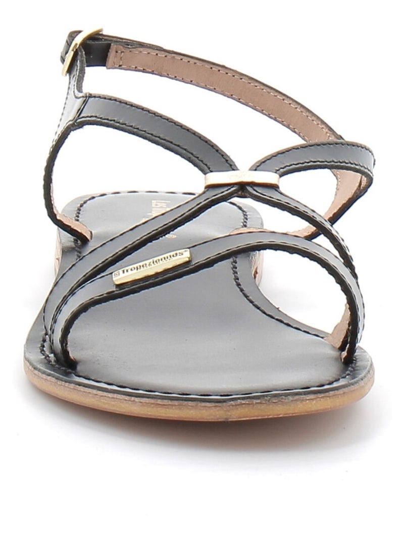 Sandales / Nue Pieds en Cuir les Tropeziennes Noir - Kiabi