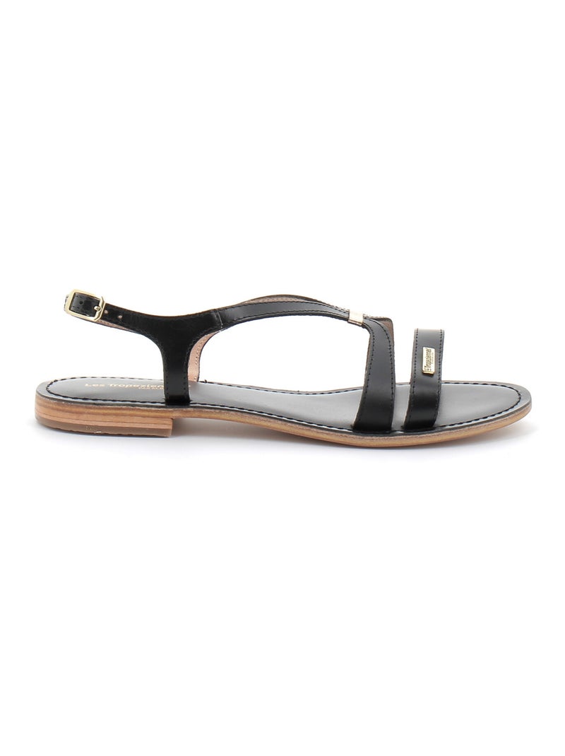 Sandales / Nue Pieds en Cuir les Tropeziennes Noir - Kiabi