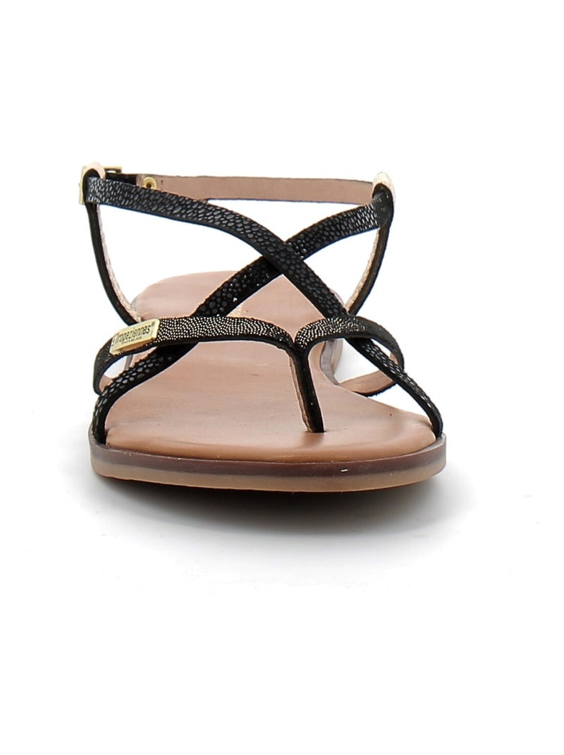 Sandales / Nue Pieds en Cuir les Tropeziennes Noir - Kiabi