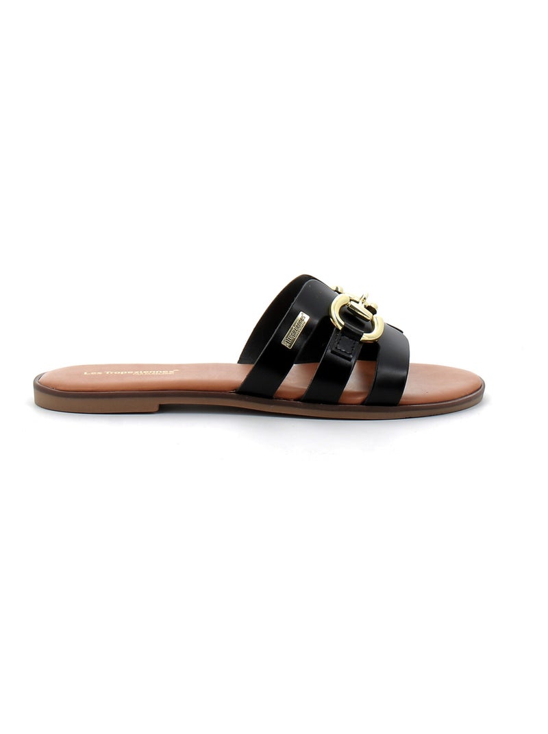 Sandales / Nue Pieds en Cuir les Tropeziennes Noir - Kiabi