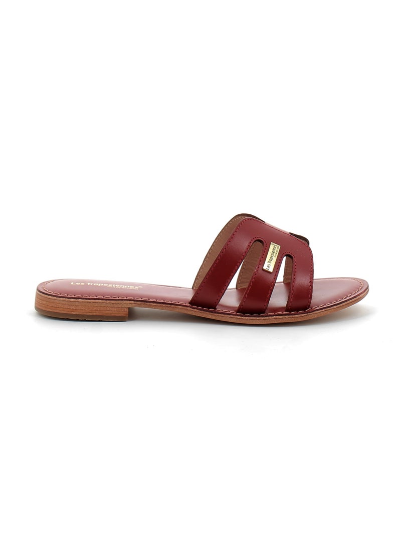 Sandales / Nue Pieds en Cuir les Tropeziennes Rouge - Kiabi