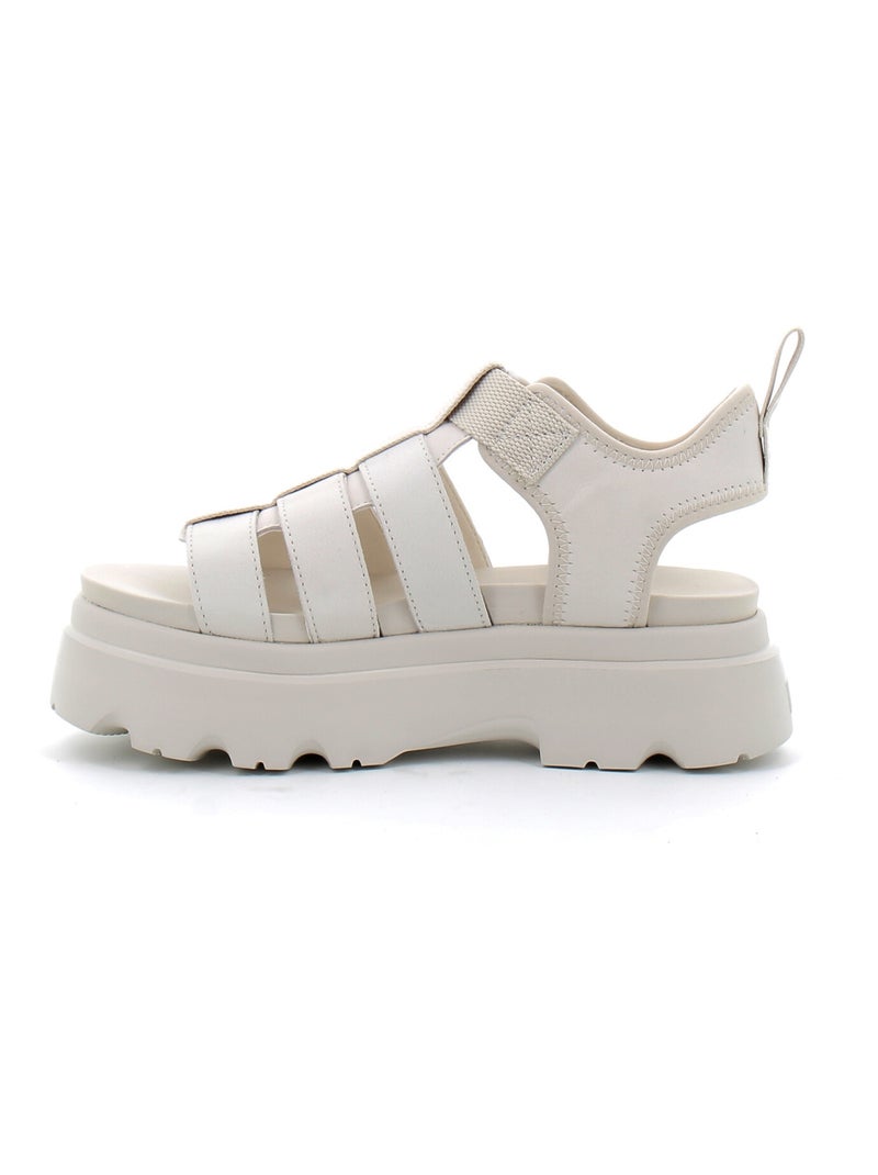 Sandales / Nue Pieds en Nubuck et eva ugg Blanc - Kiabi