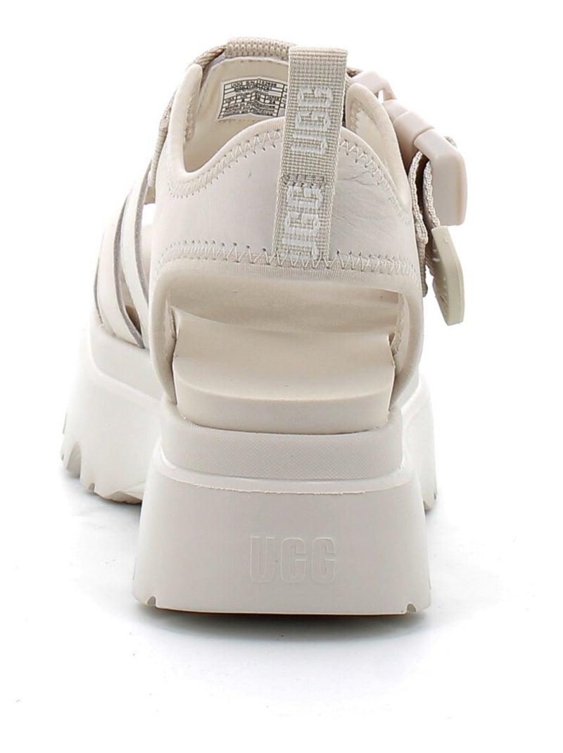 Sandales / Nue Pieds en Nubuck et eva ugg Blanc - Kiabi