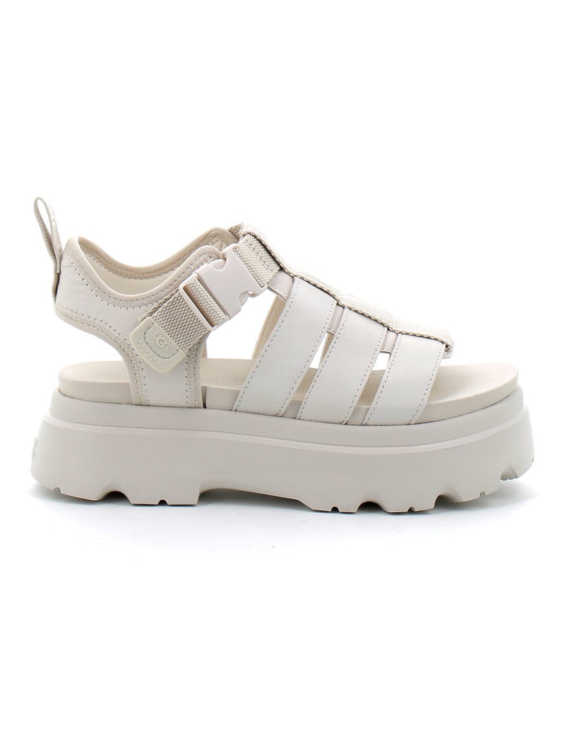 Sandales / Nue Pieds en Nubuck et eva ugg Blanc - Kiabi