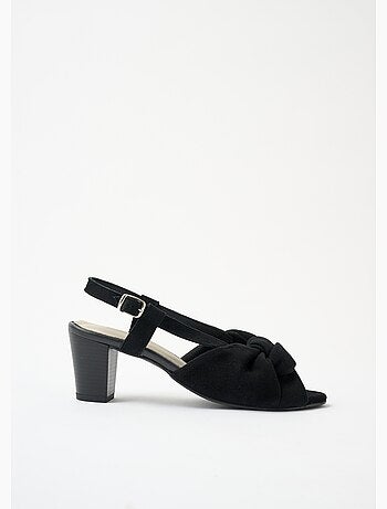 Sandales ouvertes fines brides à talons cuir - AFIBEL