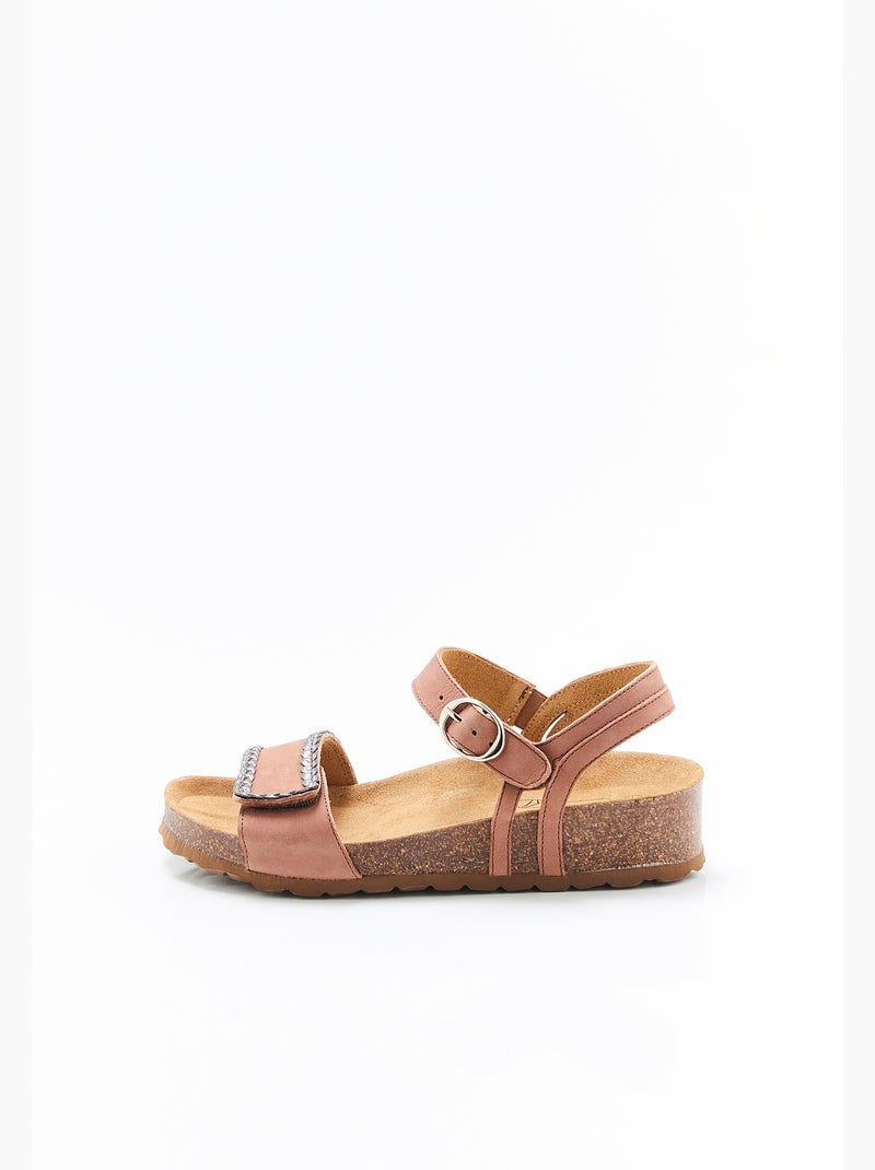 Sandales ouverture totale Piedical - Damart Marron - Kiabi