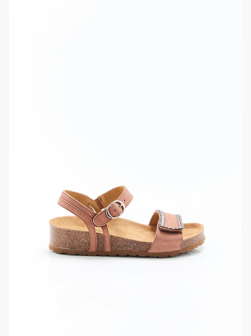 Sandales ouverture totale Piedical - Damart Marron - Kiabi