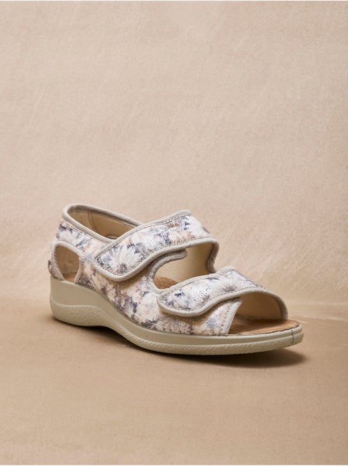 Sandales ouverture totale scratchs - PEDICONFORT - Kiabi