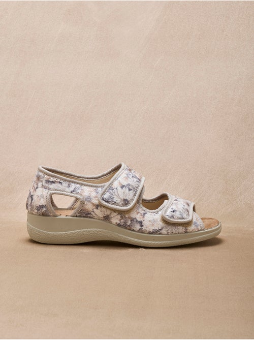 Sandales ouverture totale scratchs - PEDICONFORT - Kiabi