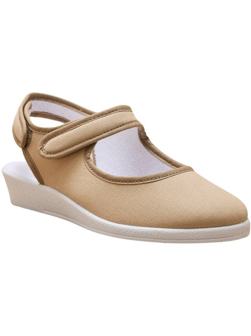 Sandales ouverture totale textile - PEDICONFORT - Kiabi