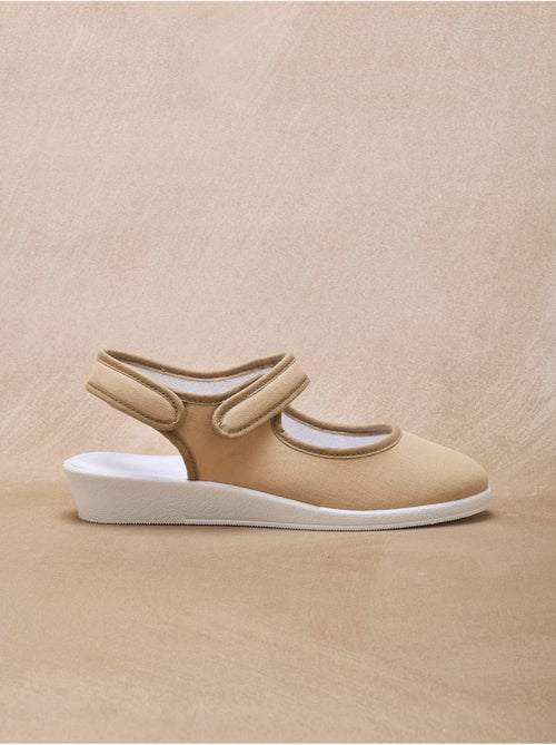 Sandales ouverture totale textile - PEDICONFORT - Kiabi