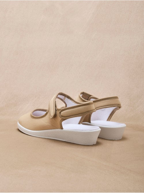 Sandales ouverture totale textile - PEDICONFORT - Kiabi