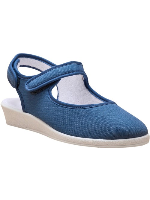 Sandales ouverture totale textile - PEDICONFORT - Kiabi