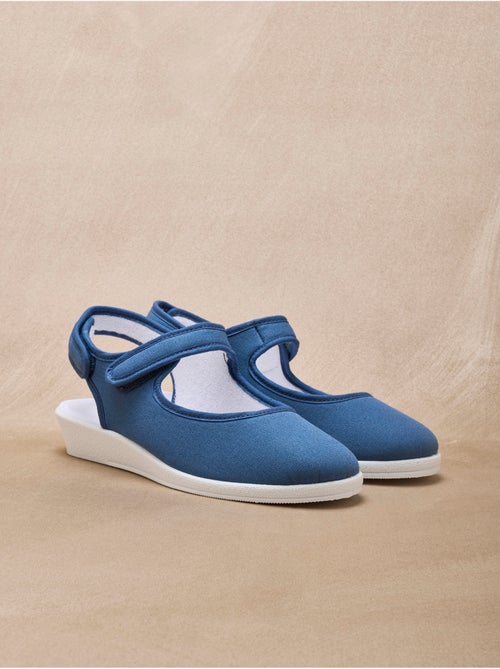 Sandales ouverture totale textile - PEDICONFORT - Kiabi