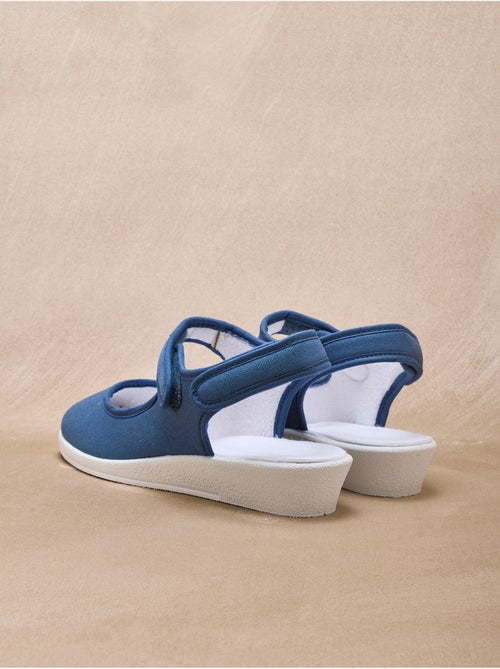 Sandales ouverture totale textile - PEDICONFORT - Kiabi