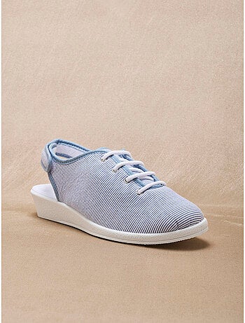 Sandales ouverture totale toile - PEDICONFORT