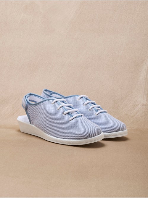 Sandales ouverture totale toile - PEDICONFORT - Kiabi