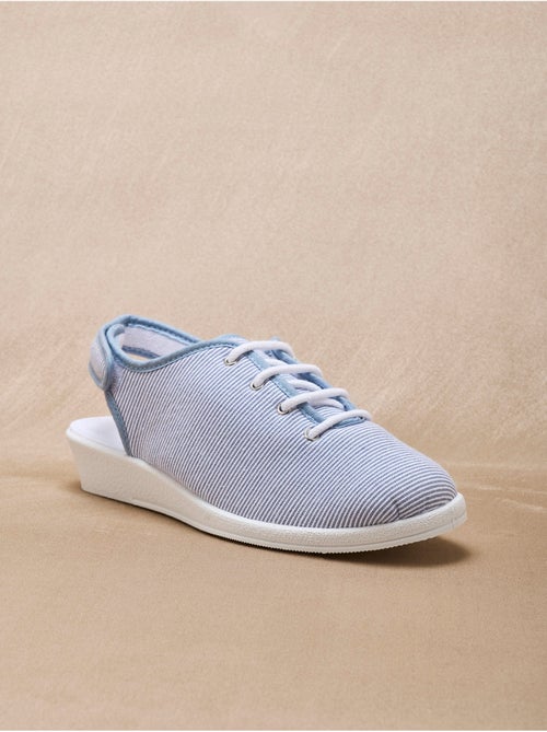 Sandales ouverture totale toile - PEDICONFORT - Kiabi