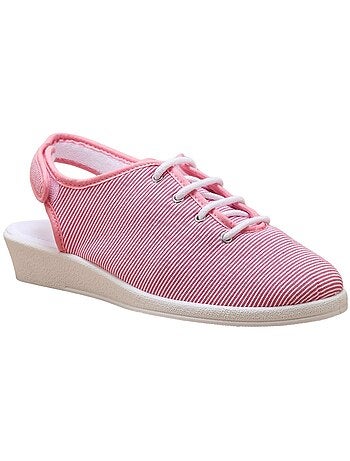 Sandales ouverture totale toile - PEDICONFORT