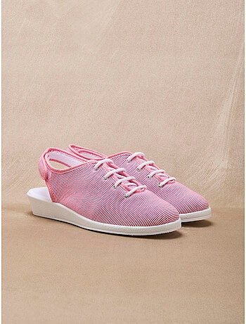 Sandales ouverture totale toile - PEDICONFORT