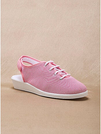 Sandales ouverture totale toile - PEDICONFORT