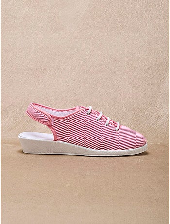 Sandales ouverture totale toile - PEDICONFORT