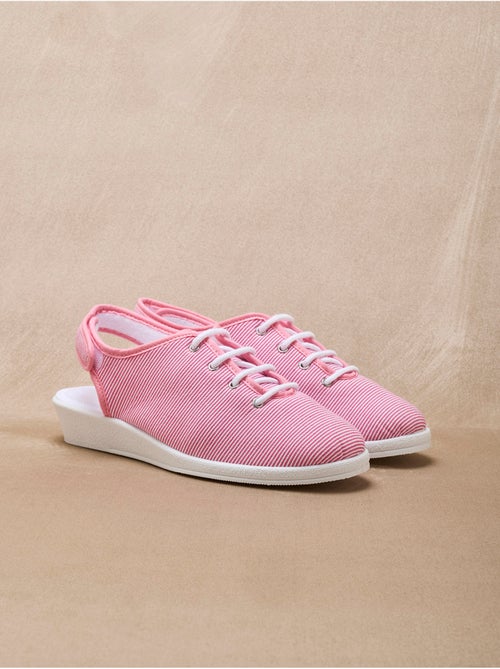 Sandales ouverture totale toile - PEDICONFORT - Kiabi