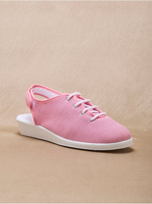 Sandales ouverture totale toile - PEDICONFORT - Kiabi