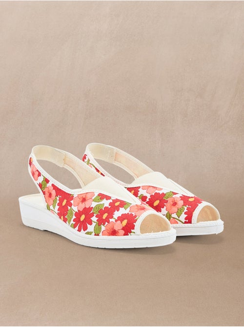 Sandales pantoufles textile - PEDICONFORT - Kiabi