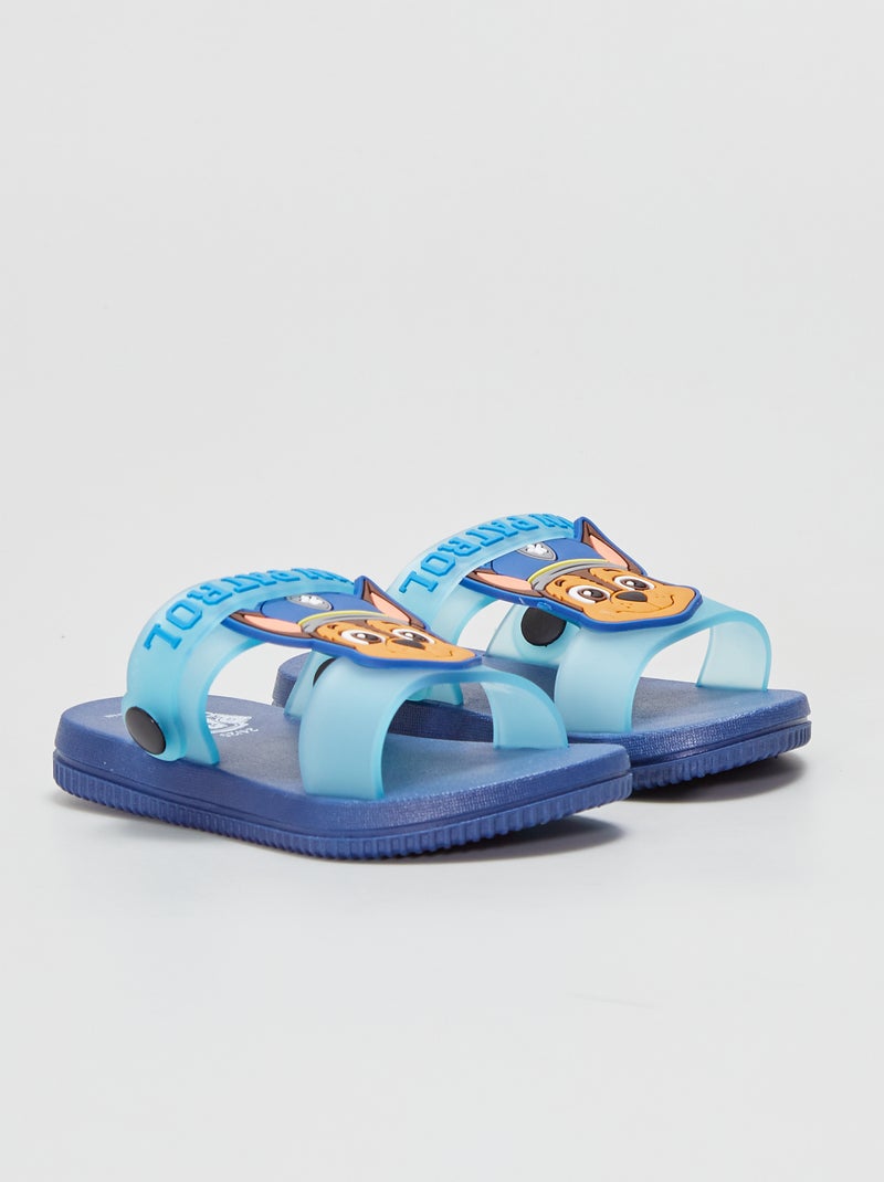 Sandales 'Pat Patrouille' avec bride de maintien bleu - Kiabi