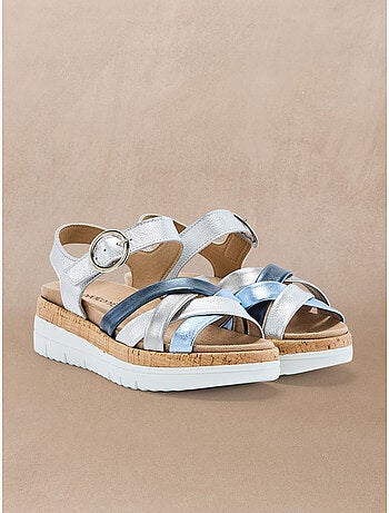 Sandales patte scratch semelle amovible - PEDICONFORT