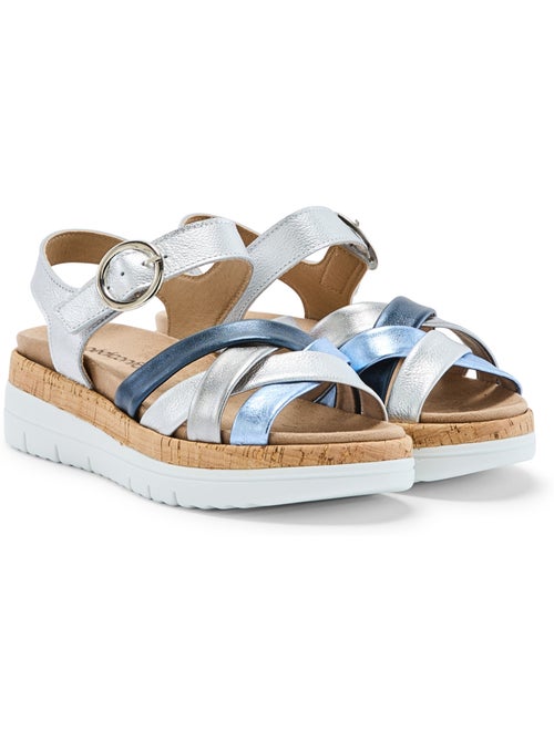 Sandales patte scratch semelle amovible - PEDICONFORT - Kiabi