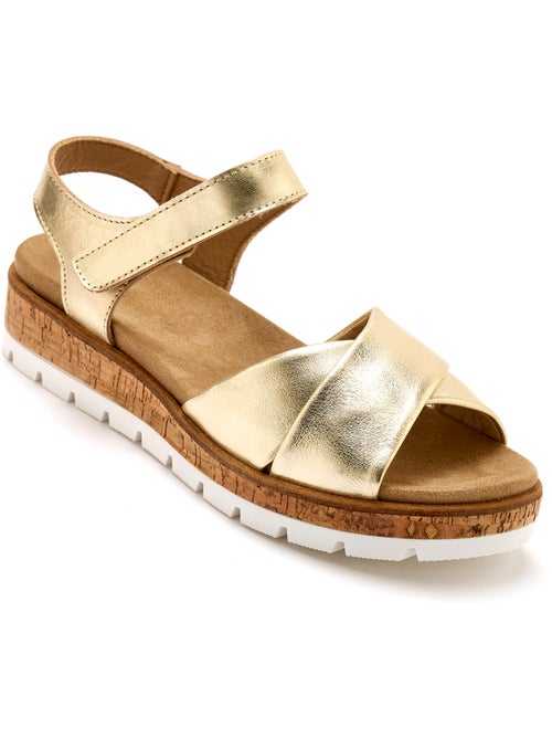Sandales patte scratch semelle amovible - PEDICONFORT - Kiabi