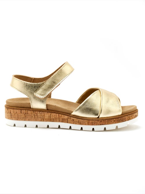 Sandales patte scratch semelle amovible - PEDICONFORT - Kiabi