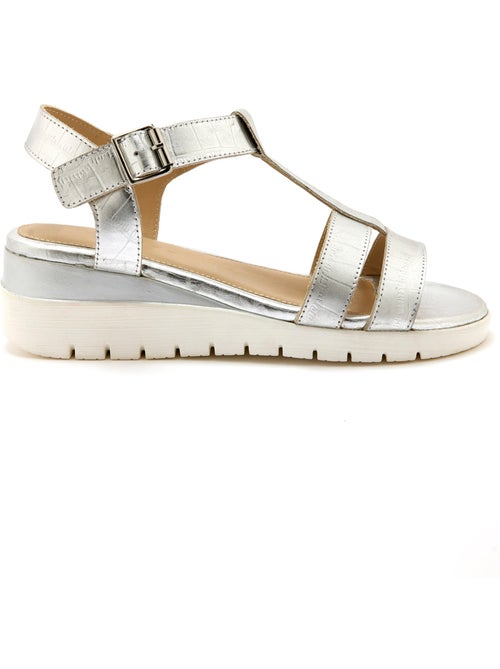 Sandales patte scratch sous boucle - PEDICONFORT - Kiabi