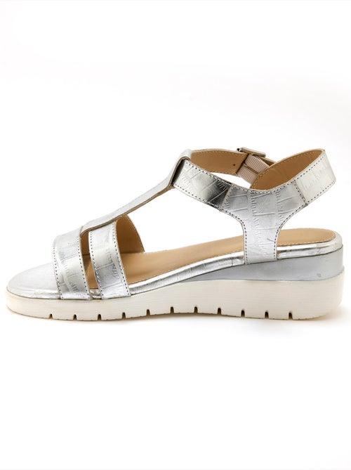 Sandales patte scratch sous boucle - PEDICONFORT - Kiabi