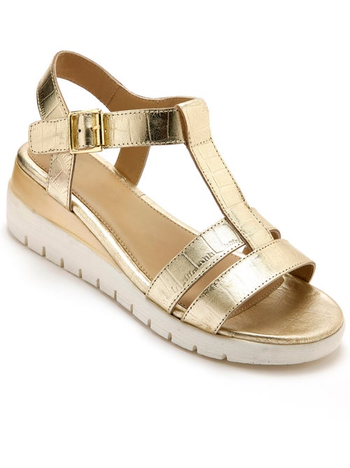 Sandales patte scratch sous boucle - PEDICONFORT - Kiabi