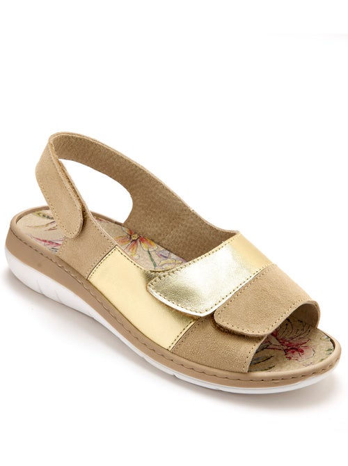 Sandales pattes scratchs - PEDICONFORT - Kiabi