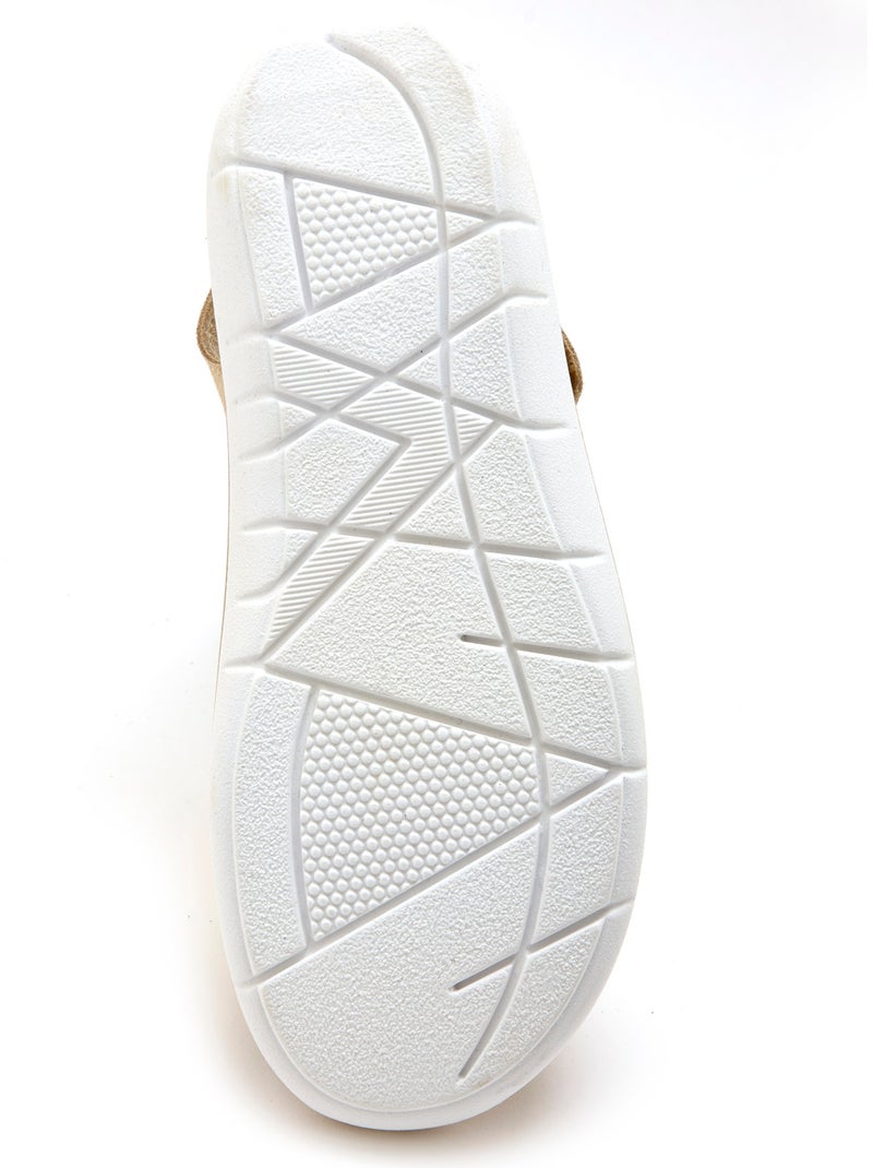 Sandales pattes scratchs - PEDICONFORT Beige - Kiabi