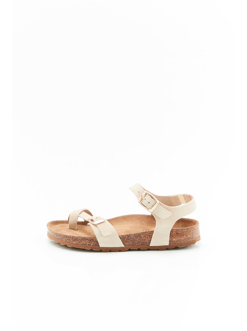 Sandales Piedical avec passe-doigt - Damart Beige - Kiabi