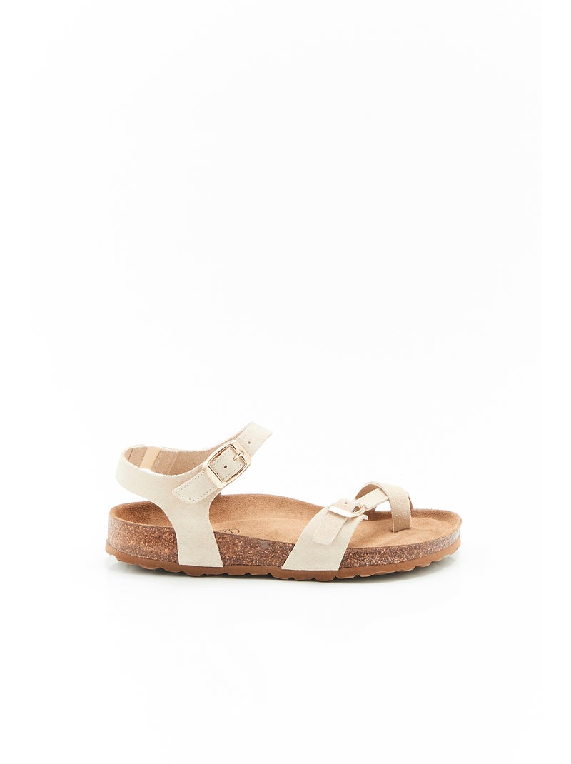 Sandales Piedical avec passe-doigt - Damart Beige - Kiabi