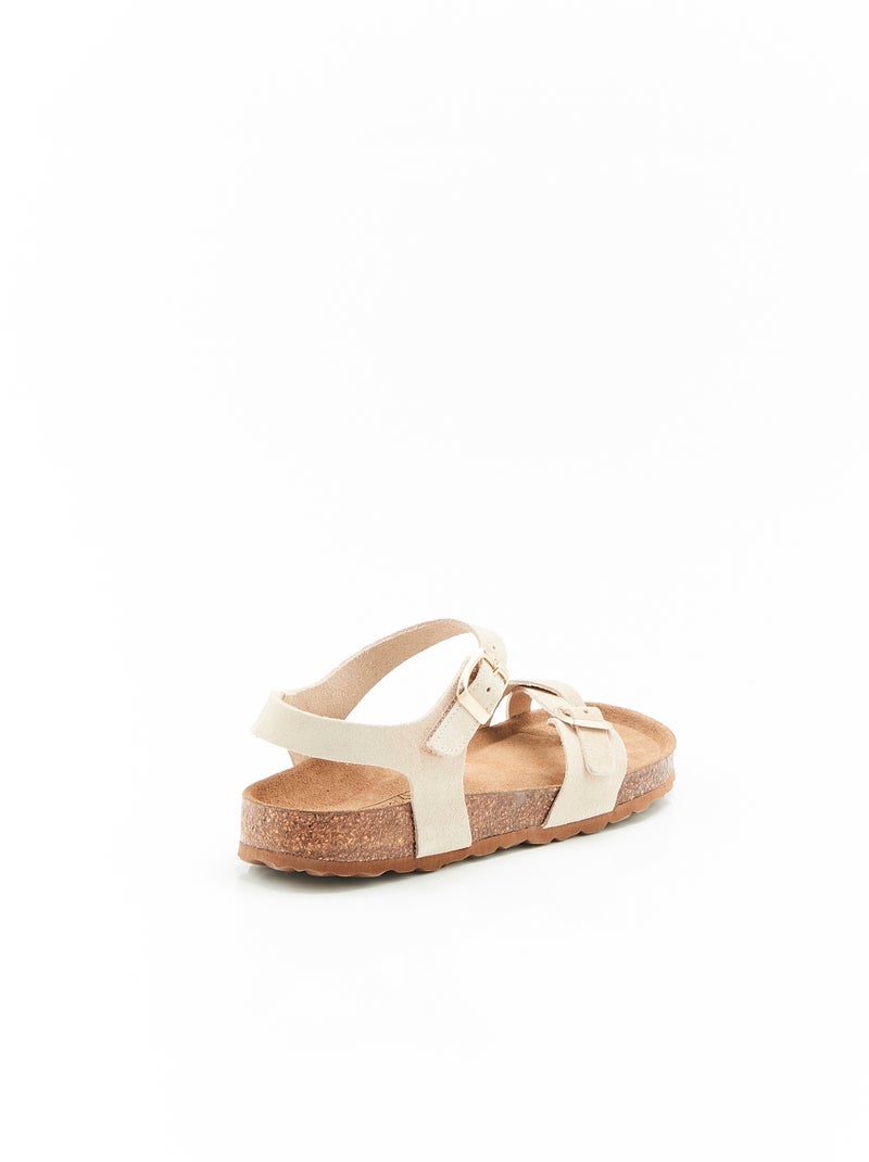Sandales Piedical avec passe-doigt - Damart Beige sable - Kiabi