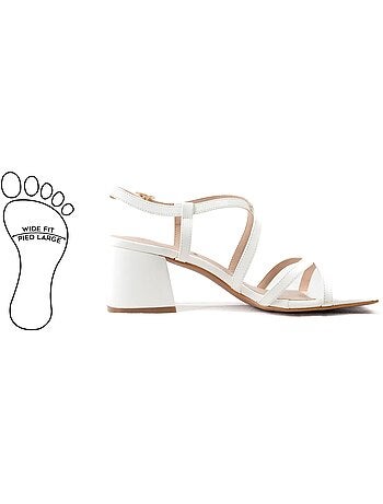 Sandales pieds larges - Modèle Zoe