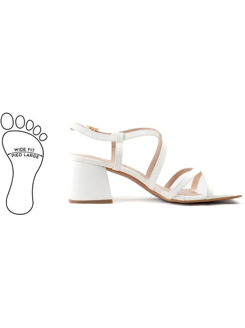 Sandales pieds larges - Modèle Zoe - Kiabi
