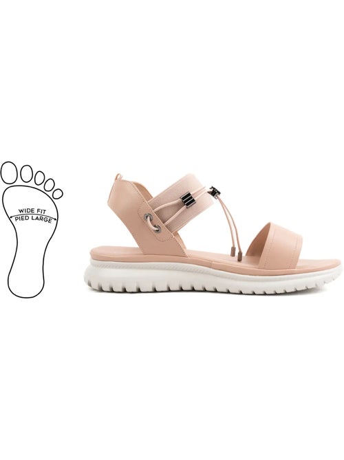 Sandales pieds larges H - Modèle Lou - Kiabi